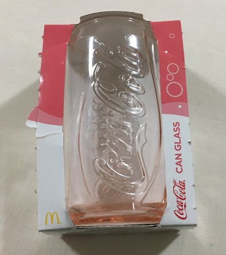 McDonalds Coca Cola 2017 Limited Edition Coke Can Glass  | New Never Used - Bild 1 von 3