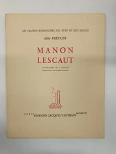 Manon Lescaut - Abbé Prévost - Editions Jacques Vautrain 1947 - GRE1