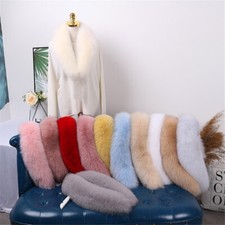 Genuine Real Fox Fur Collar Scarf Winter Decorator Neck Warm Scarves Fox Wraps