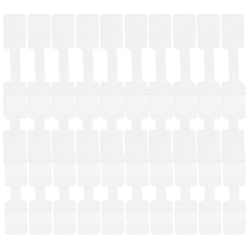 100 Pcs Cable Tag Set Office Label Tags for Wires Self-adhesive Organizer