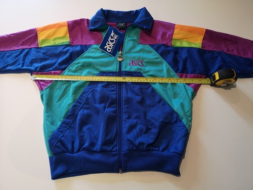 Asics Rainbow Junior Track Suit - Vintage Late 1980s - Kids Size L - Picture 9 of 12