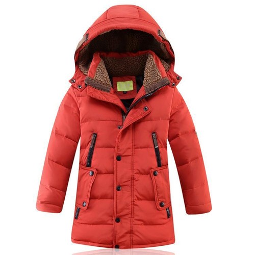Boy Winter Casual Loose Hooded Coat Down Thicken Jacket Long Parka Warm Overisze - Picture 10 of 12