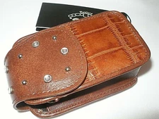 M.C. Small Case Pouch Leather Alligator Print & Key Holder NWT 4x1.5 NWT
