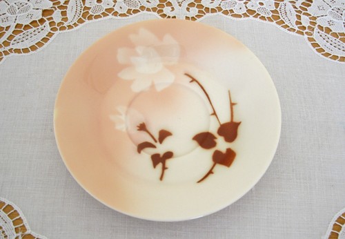 Aerógrafo rosa vintage Syracuse China MADAM BUTTERFLY 5 1/2" PLATILLO ~ELIGE EN U~ - Imagen 10 de 18