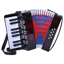 Accordion 17 Piano Keys 8 Bass Button Accordion,Kids Musical Instrument,Mini ...