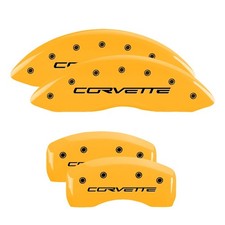Mgp Caliper Covers 13008scv6yl Fr 4pc Yellow For 05-13 Chevy C6corvette