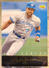 1993 Upper Deck Clutch Performers Joe Carter #R5 Toronto Blue Jays