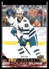 2022-23 Upper Deck Extended Series UD Canvas Young Guns #C367 Nick Cicek RC