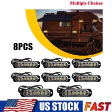 Emergency Amberwhite Beacon 6-led Car Truck Warning Hazard Strobe Flash Lamp Emergency Amberwhite Beacon 6-led Car Truck Warning Hazard Strobe Flash Lamp