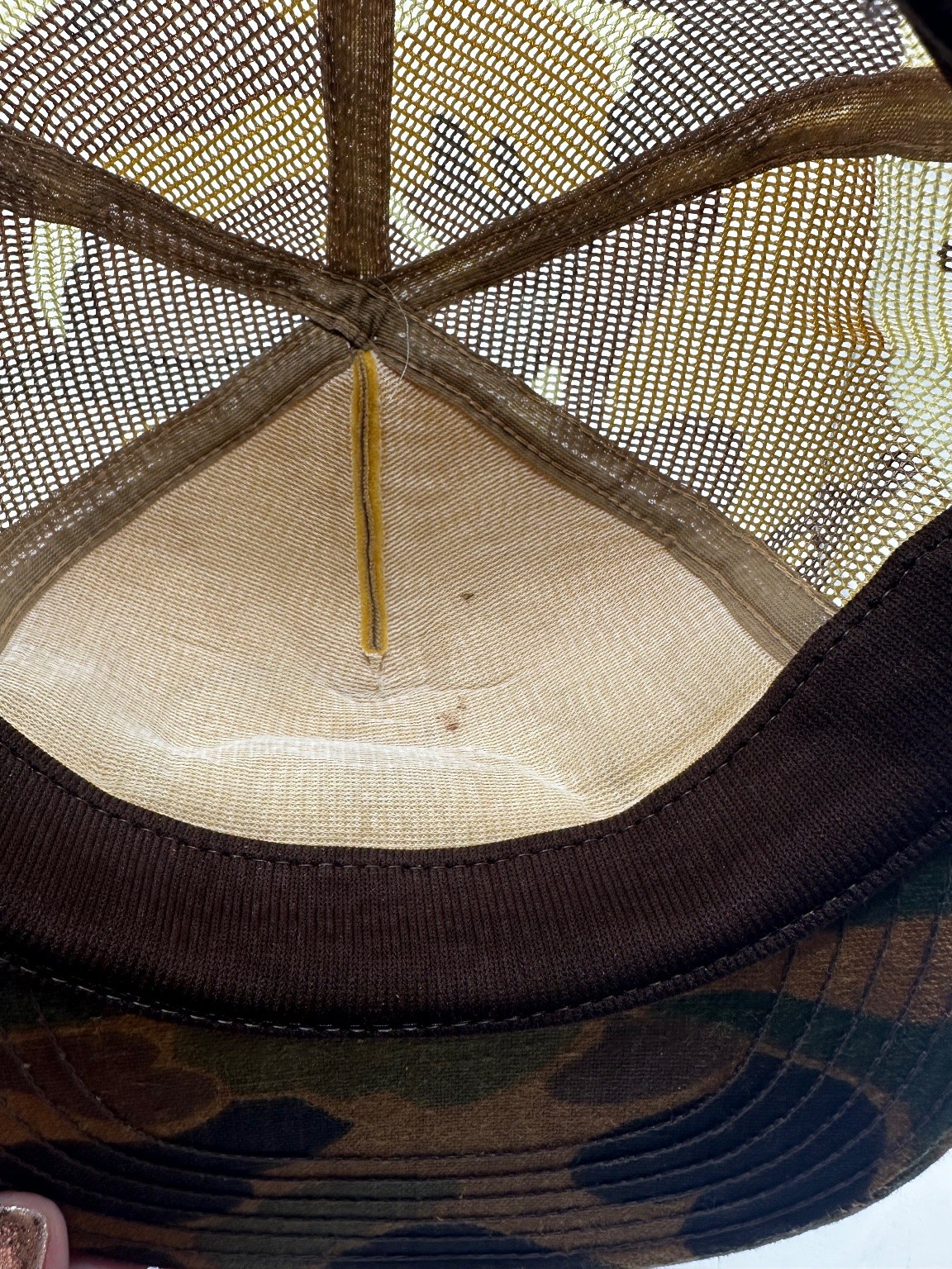 B&G Wireline Service Vtg Semco Trucker Hat Adjustable Camo Mesh Snapback