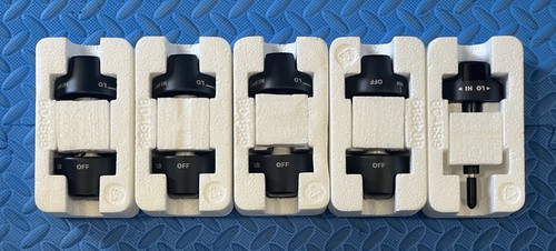 WOLF BLACK”All Metal”(ex.Oven) KNOB SET (9pc) FOR “Legacy DF Ranges”,C-pics&desc