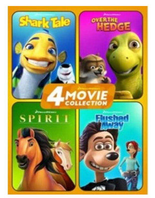 4 Movie Collections (Shark Tale, Over the Hedge, Spirit, Flushed Away)