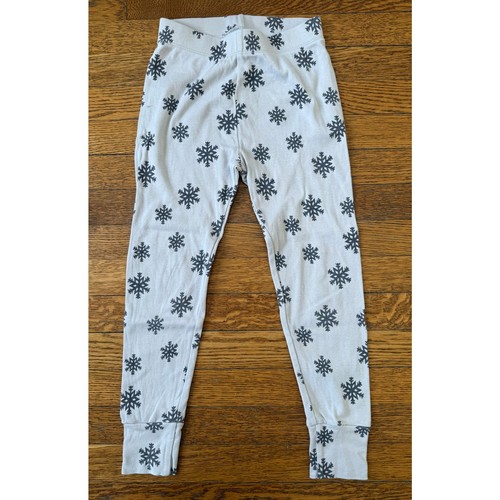 Gap Gray Snowflake Long John Pajamas Size 6 - Picture 5 of 6