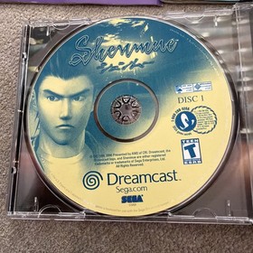 Shenmue Sega Dreamcast Complete CIB Tested - Nice Condition