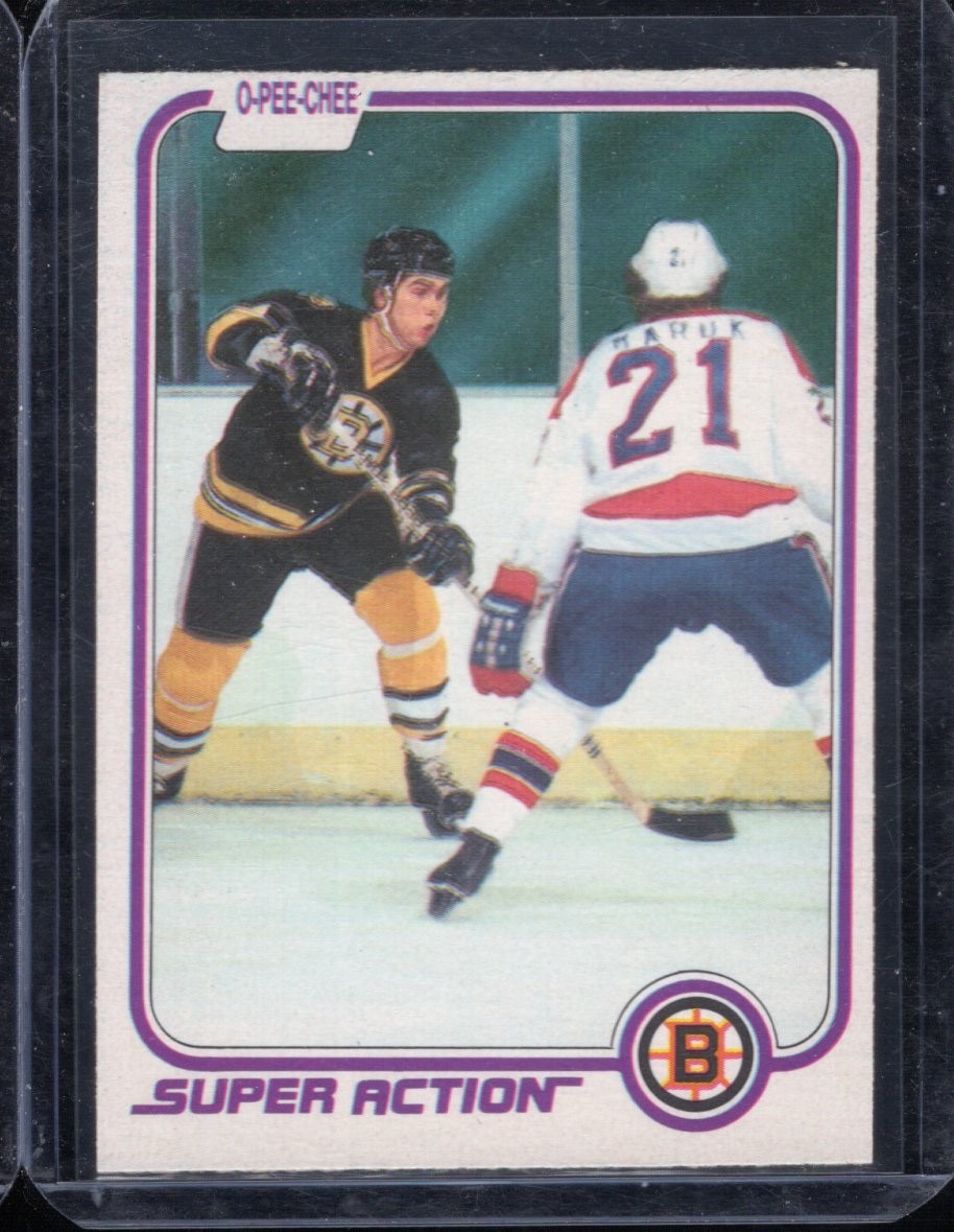 1981 O-Pee-Chee #1 Ray Bourque Super Action EX-MT 2nd Year , Free Shipping