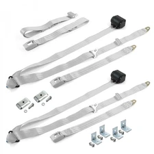 Chevy Chevelle 1968 - 1972 Standard 3pt G/G Bench Seat Kit w/Brackets 3 Belts 