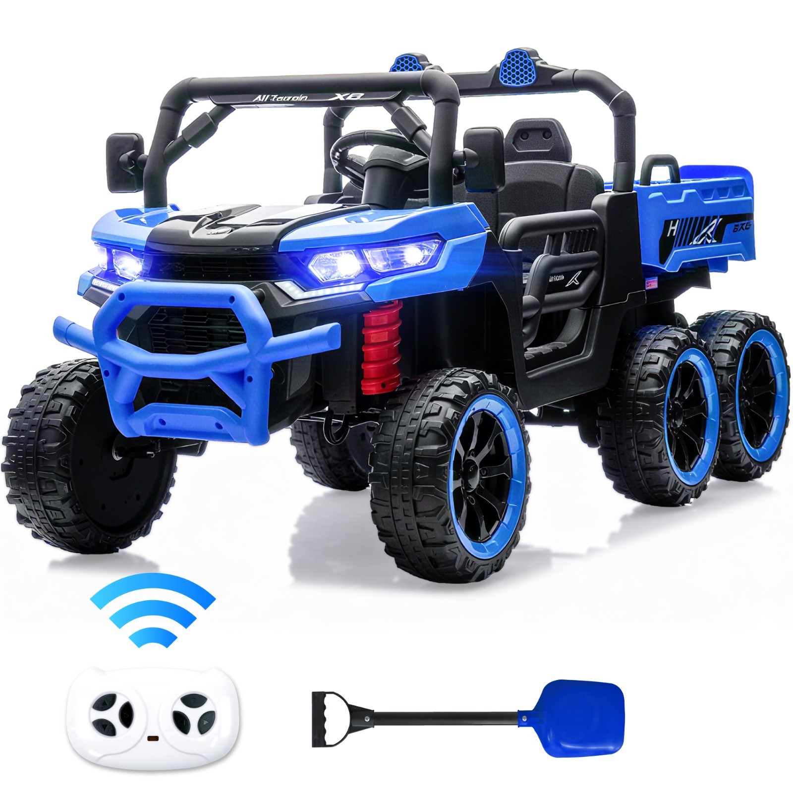 24v Electric Dump Truck 4wd Utv W/parental Remote Led