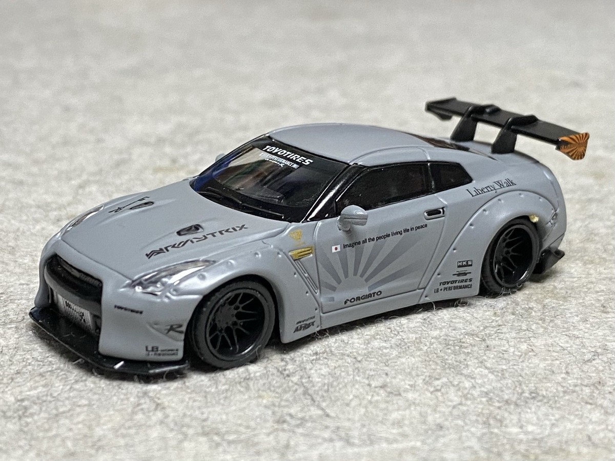 MINI GT LB GT-R R35 マットグレー Matte Grey MiniGT LB Works Nissan GT-R R35 Matte Grey No.3 RHD | eBay