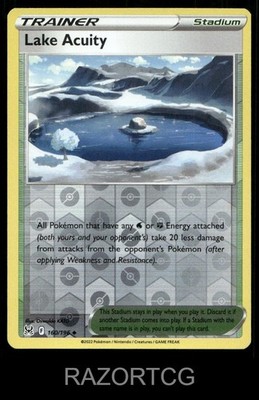 Lake Acuity 160/196 UC LOST ORIGIN POKEMON REVERSE HOLO NM/M
