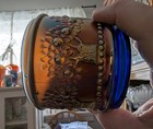 Fenton Orange Tree Blue Powder Box   c.1911                                  (A) — photo 8