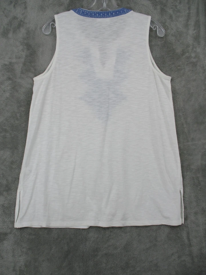 Camiseta sin mangas Jill mediana bordada sin mangas bohemia ligera Beach Resort Foto 2 de 4