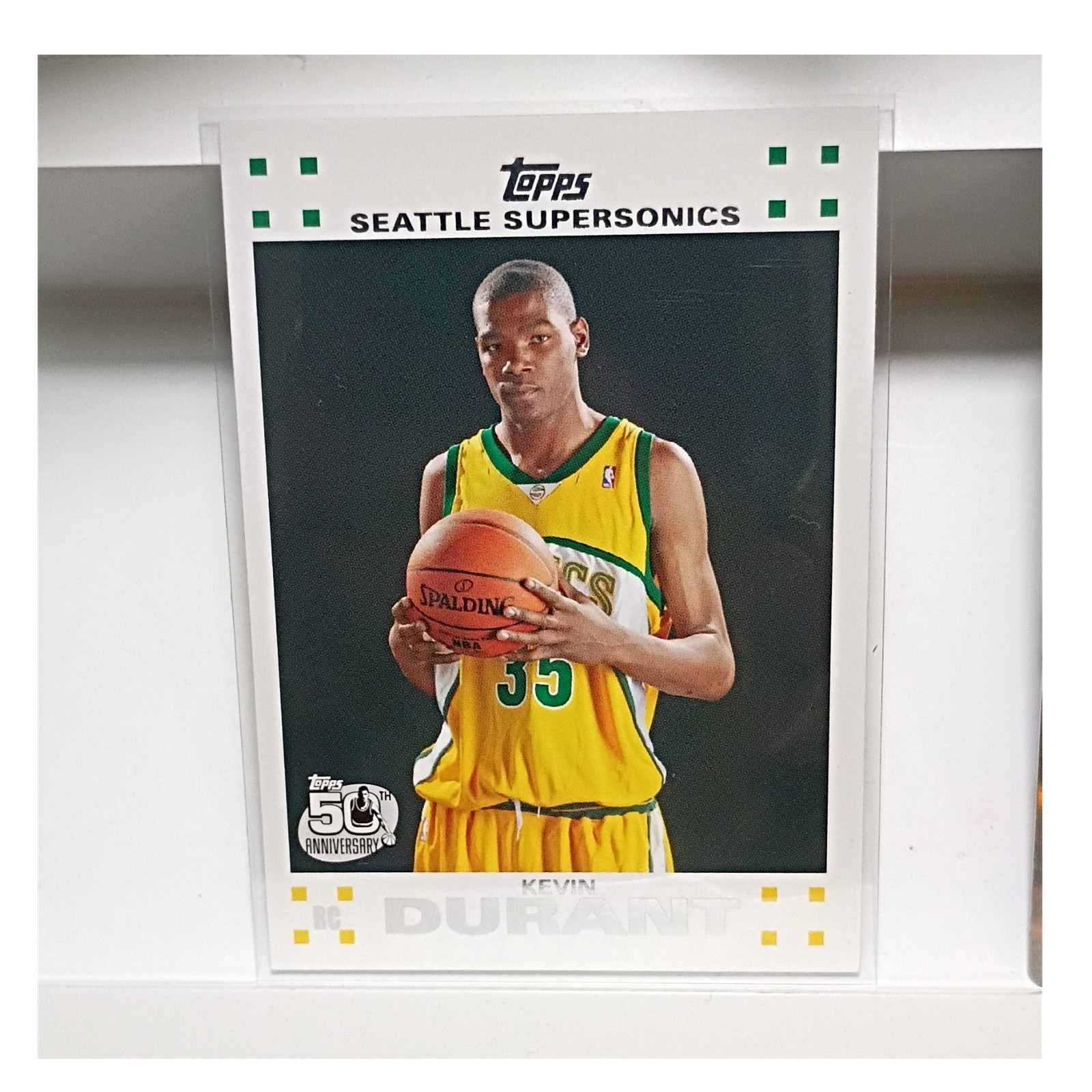 Topps 2007-08 Kevin Durant Seattle Supersonics Rookie 50th Anniv Card #2