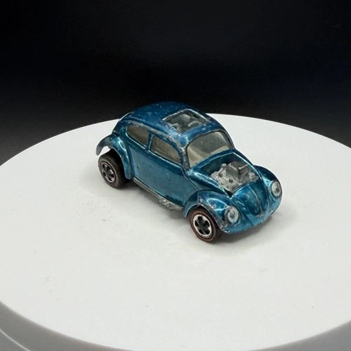 Vintage Hot Wheels Redline Custom Volkswagen Aqua US Base - Good Condition