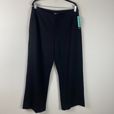 Kut From The Kloth Meg Ponte Wide Leg Pants Size 14W Trouser Black