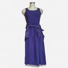 Wild Rose 90s Dress Set Purple Scoop Neck Midi Maxi Matching Jacket Skirt S 4