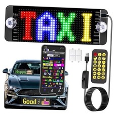 Programmable LED Signs - 7 "x3 Customizable Text and DIY Animated Car