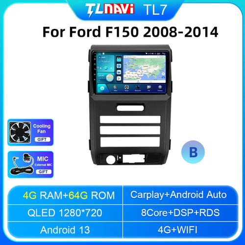 For Ford F150 P415 Raptor 2008-2014 Car Radio Android Player GPS Carplay Screen - Picture 16 of 40