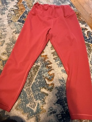 Lululemon Pink Wunder Train Leggings Size 14 25  High Wasted