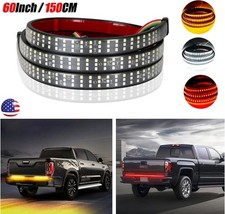 60" Truck Tailgate LED Light Bar Brake Reverse Turn Signal Stop Tail Strip US