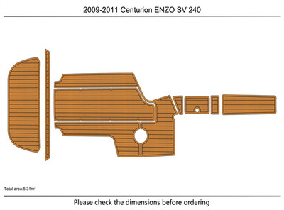 2009-2011 Centurion ENZO SV 240 DuraEVA Seadek Boat flooring