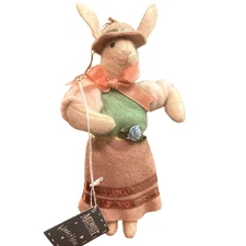 New HEART FELTS Midwest of Cannon Falls Bunny Regina Rabbit Spring Garden Rose