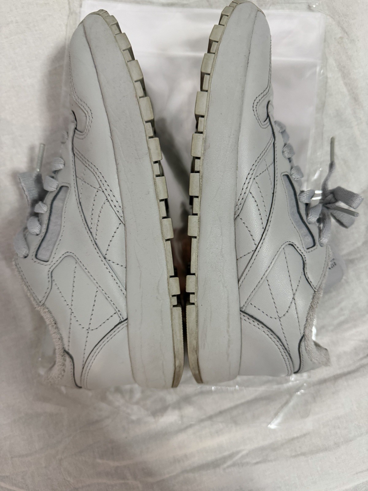 Maison Margiela x Reebok Classic Leather Tabi Gray Split-Toe Sneakers Leather H… image 5
