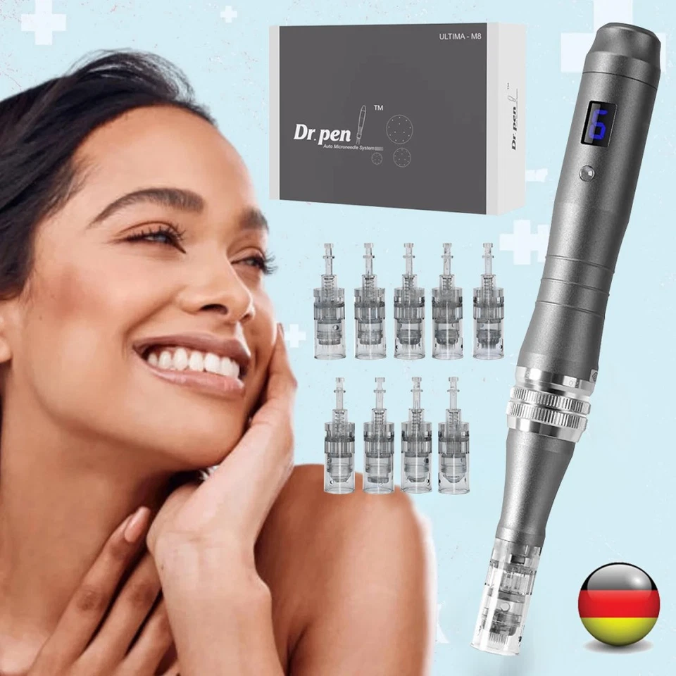 MARKENLOS Dermapen Microneedling Pen Elektrisch Mikronadel Derma-Stift Anti Falten Gerät