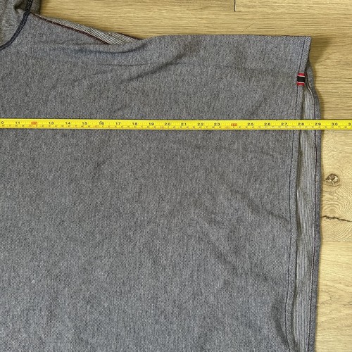 Tommy Bahama maglione uomo 2XL grigio 1/4 zip pullover collo a righe camicia casual - Foto 5 di 7