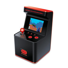 Mini Retro Arcade Machine: 300 Games, 5.75" Tall, Battery Powered, Color Display