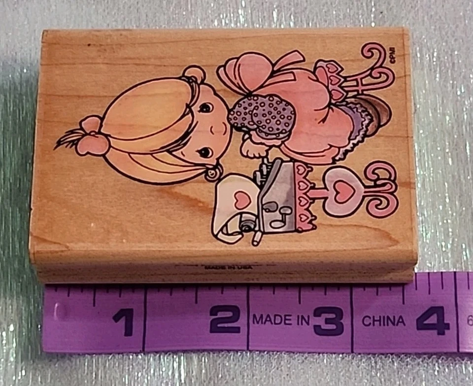 Precious Moments Love Your Type STAMPENDOUS Rubber Stamp UM003 Made in USA 1995 - Image 4 of 4