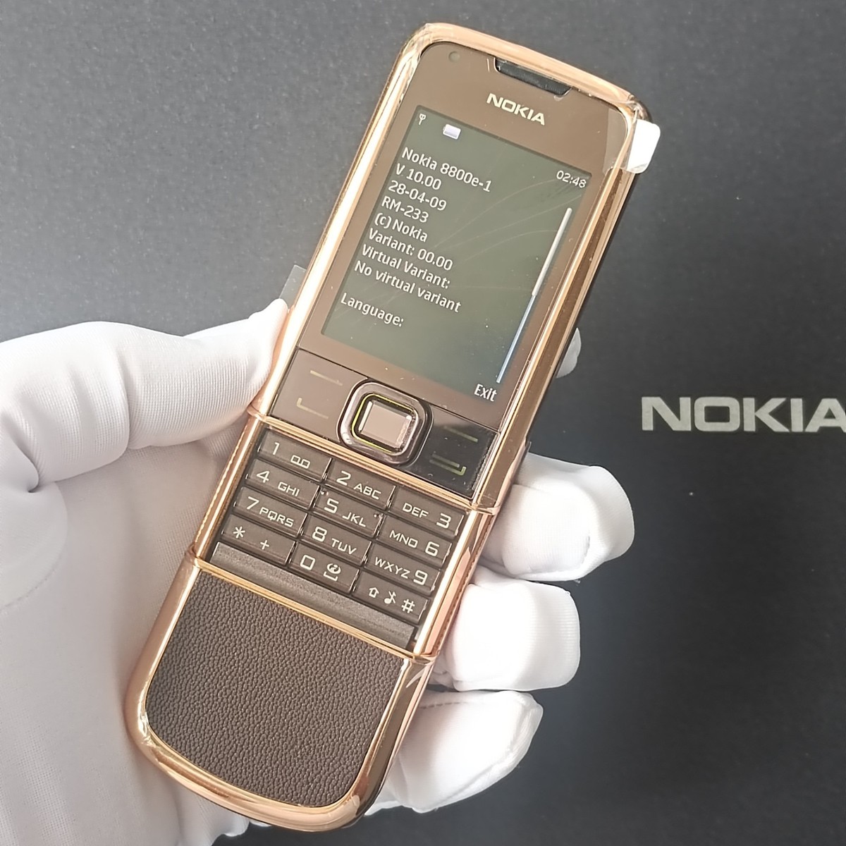 NOKIA 8800 SAPPHIRE ARTE BROWN GOLD LIMITED EDITION UNLOCKED 8800e