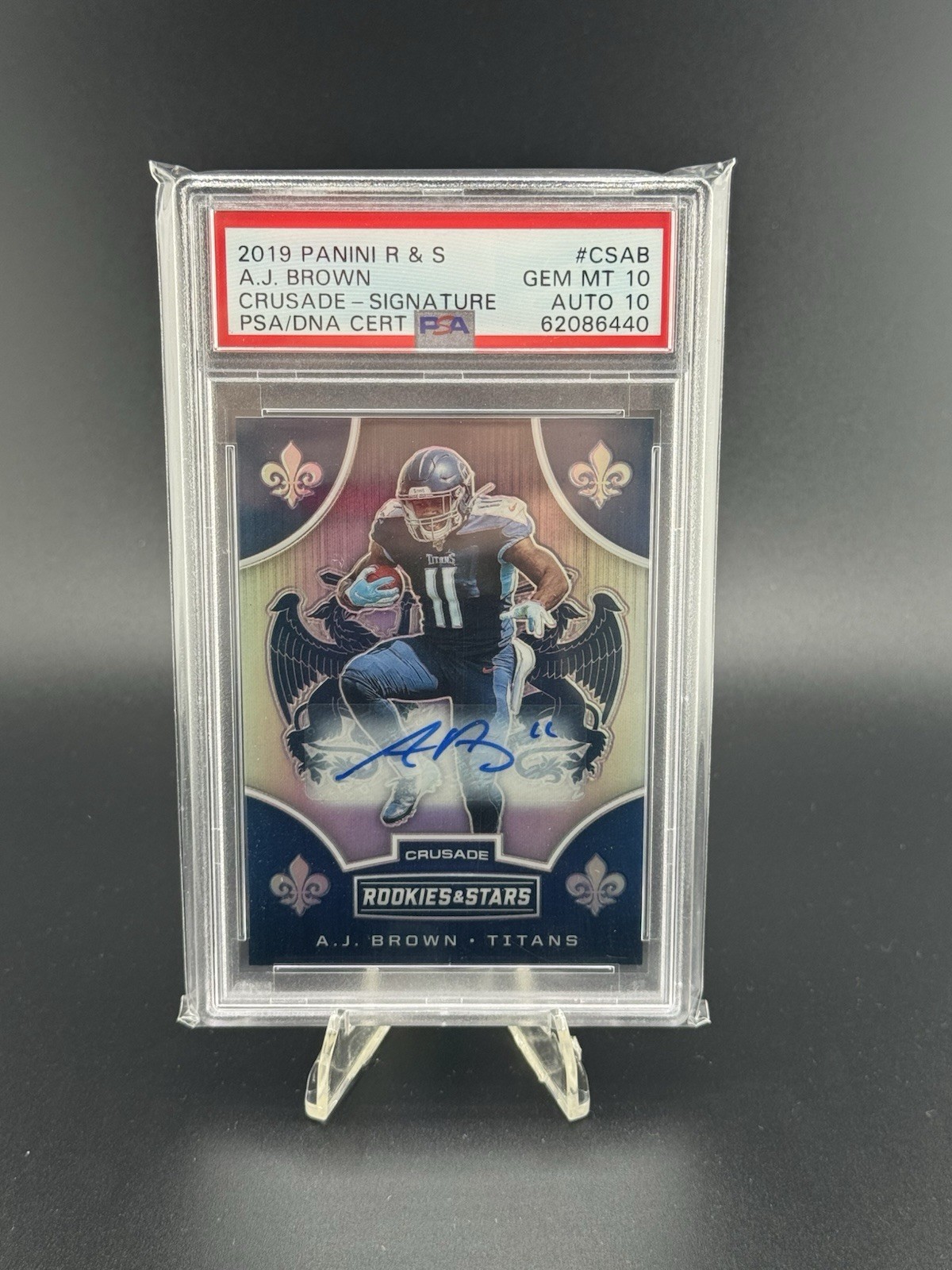 AJ Brown Panini Rookies & Stars Crusade #CSAB Signature