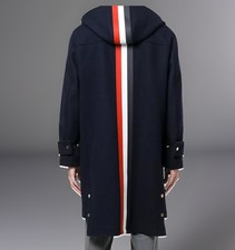 Thom Browne New York 100% Wool Hooded Intarsi...