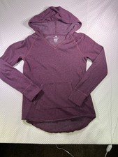 The Lounge Life Long Sleeve Sweater Size Small Softest Fleece Pullover Burgundy