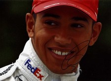 RACING DRIVER Lewis Hamilton FORMULA ONE MERCEDES autograph, IP signed photo
