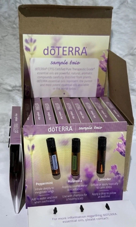 doTerra образцы мяты перечной чайное дерево лаванда 10pk эфирное масло - Изображение 2 из 4