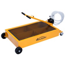17 Gallon Low-profile Oil Drain Pan Tank Electric Pump Evacuation System