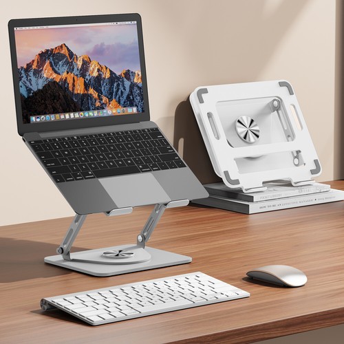 Laptop Stand Bracket Foldable 360° Rotating Laptop Desk Stand Tablet Holder - Picture 25 of 25