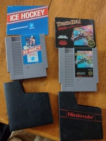 Tiger Heli and Ice Hockey NES CIB