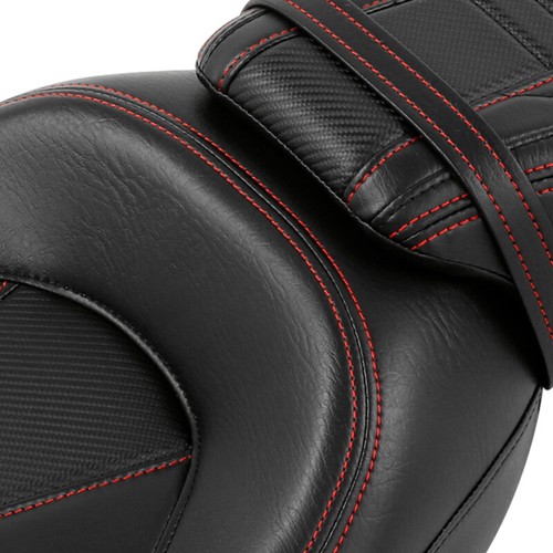 Asiento de conductor negro pillion apto para Harley Touring Road Glide 2009-2023 - Imagen 6 de 12
